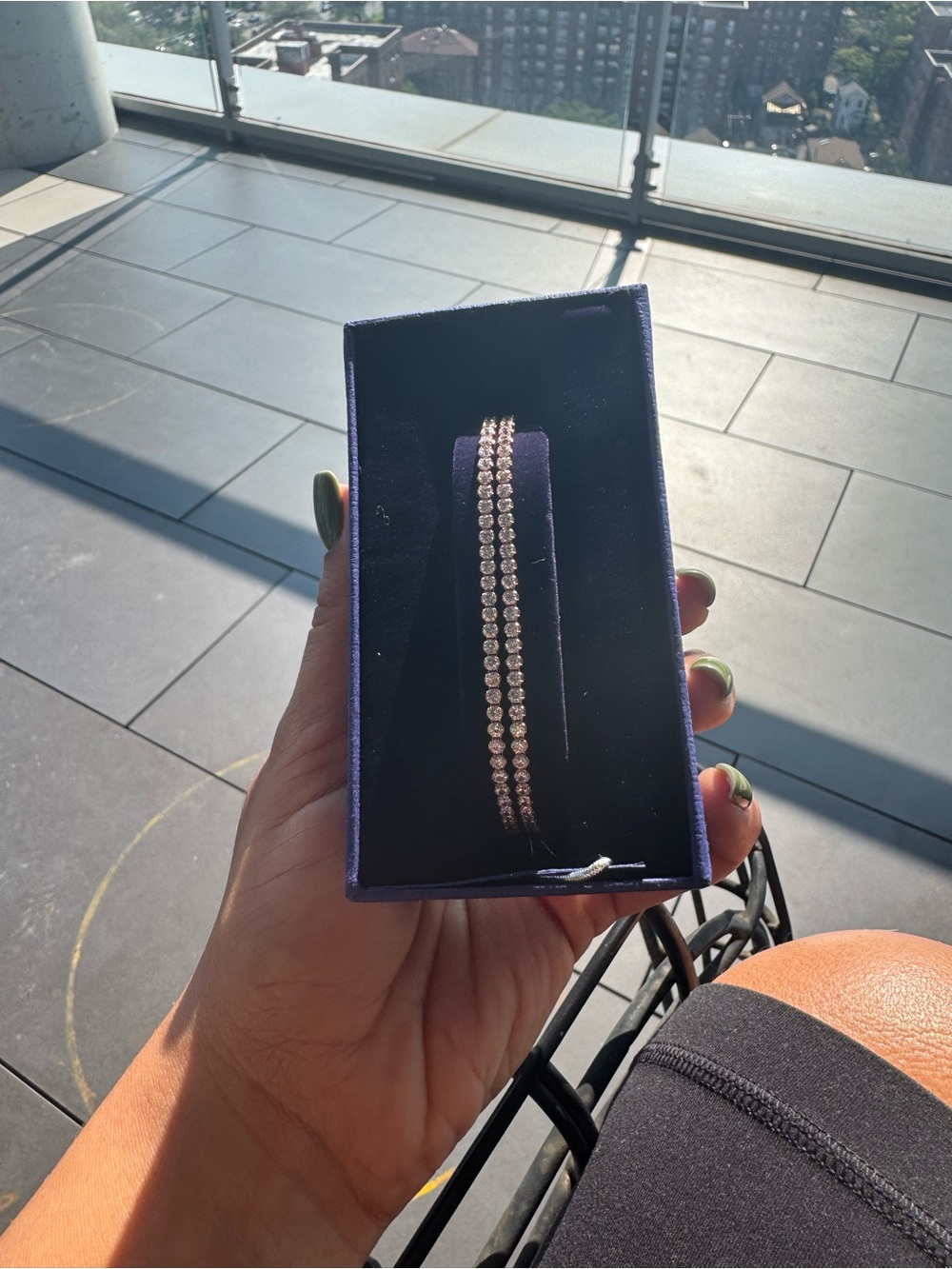 NIB Swarovski crystal tennis bracelet